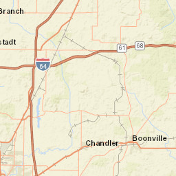 Victoria National Blvd Boonville IN Street Map