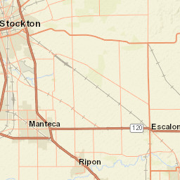 Gold River Ln Stockton California  Street Map