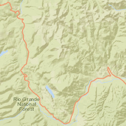 100-126 North Main Street, Rio Grande National Forest, Creede Street Map