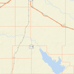 23210-24098 Kansas 14, Pretty Prairie, KS Street Map