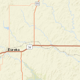 U.S. 54, Eureka, KS 67045, USA Street Map