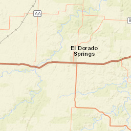 U.S. 54, El Dorado Springs, MO 64744 Street Map