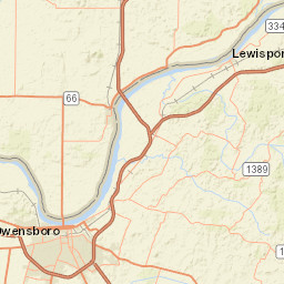 KY-144 Owensboro Kentucky Street Map