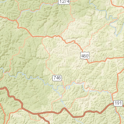 Chimney Top Rock Road, Daniel Boone National Forest, Pine Rid Street Map