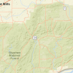 Shawnee National Forest Picnic Road Herod Street Map