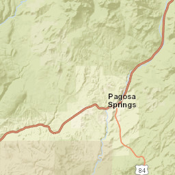 401-499 Pagosa St Pagosa Springs CO Street Map