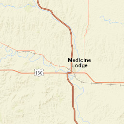US-160 Medicine Lodge KS 67104 Street Map