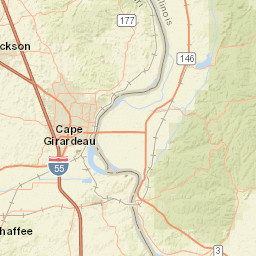 Thebes IL America Street Map