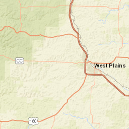 2805-2899 Gleghorn Street West Plains MO Street Map