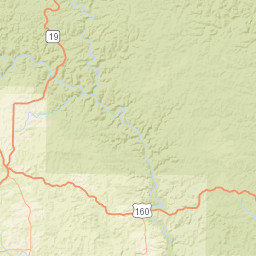 Highway 19, Mark Twain National Forest Street Map