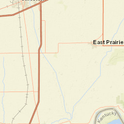 3200-3312 MO-80 East Prairie MO Street Map
