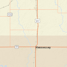 100-198 U.S. 81, Hennessey, OK 73742 Street Map