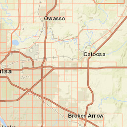 100-198 West Broadway Avenue Broken Arrow OK Street Map