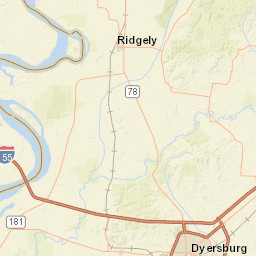 10228 Millsfield Highway, Obion, TN Street Map