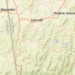 16600-16720 AR-59 Lincoln AR Street Map