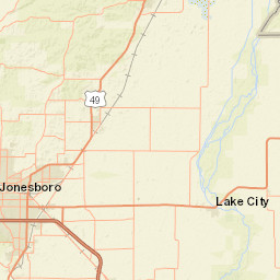 1605-1699 Angela Lee Drive, Jonesboro, AR Street Map
