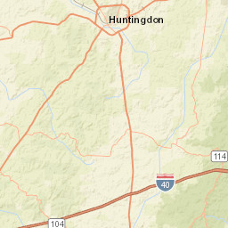 1110 Poplar Springs Road, Huntingdon, TN Street Map