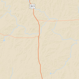 U.S. 283, Black Kettle National Grassland, Cheyenne Street Map