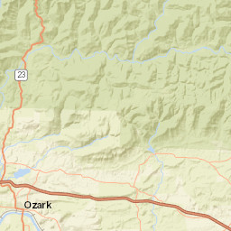 Interstate 40, Ozark, AR 72949, America Street Map