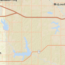 30490 Parkwood Road, McLoud, OK 74851 Street Map