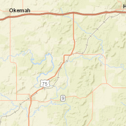 2645-2665 U.S. 75, Wetumka, OK 74883 Street Map