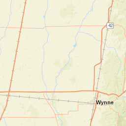 795-999 Arkansas 1, Wynne, AR 72396 Street Map