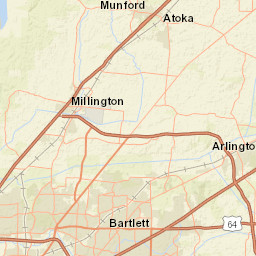 9381-9469 Tennessee 3, Millington, TN Street Map