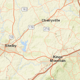 100-104 E Main St, Cherryville, NC 28021, USA Street Map