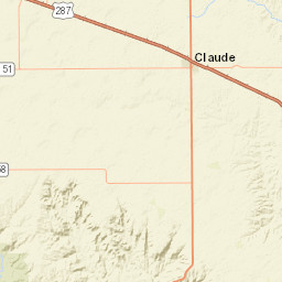 1st Street, Claude, TX 79019, USA Street Map