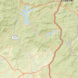 Georgia 15, Chattahoochee National Forest Street Map