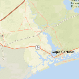 7398 New Bern Hwy, Maysville, NC 28555 Street Map