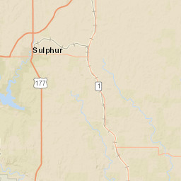 U.S. 177, Chickasaw National Recreation Area Street Map