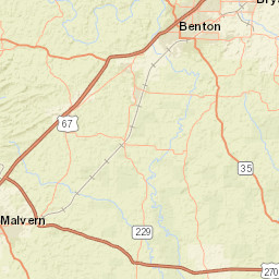 696 Thunderbird Loop Malvern AR Street Map