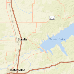 Blackjack Road, Sardis, MS 38666 Street Map