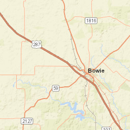 Hilltop Road, Bellevue, TX 76228 Street Map