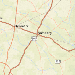 9781 Broxton Bridge Road, Bamberg, SC Street Map