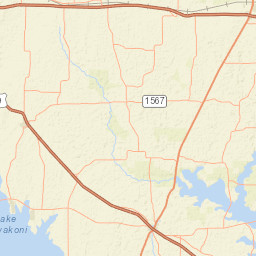 Interstate 30 Frontage Road, Campbell, TX Street Map