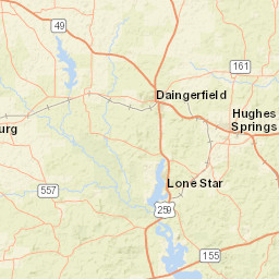 Farm Road 161 North, Hughes Springs, TX  Street Map