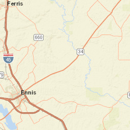 5301 North Interstate Highway 45 Ennis TX Street Map