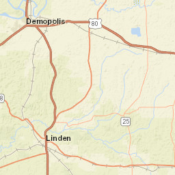 411 Cahaba Avenue West, Linden, AL Street Map