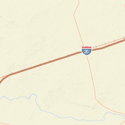 Highway 65 Spur & Interstate 20, TX, USA Street Map