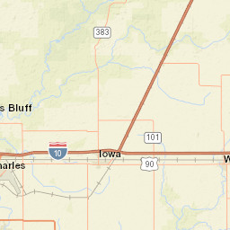 Interstate 10, Iowa, LA 70647, USA Street Map