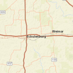 5801-6421 Farm to Market 155, La Grange Street Map