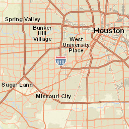 Houston, TX , US Street Map