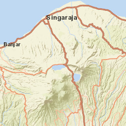 Bali, Indonesia Street Map