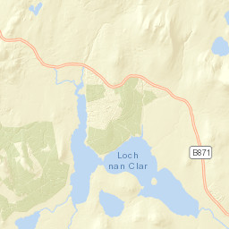 B871, Kinbrace, Highland KW11, UK Street Map