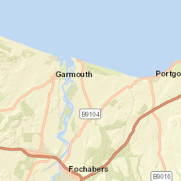 A98, Fochabers, Moray IV32, UK Street Map