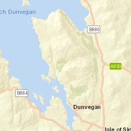 B884, Isle of Skye, Highland IV55, UK Street Map