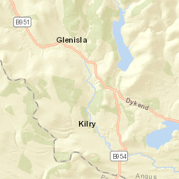 A93, Blairgowrie, Perth and Kinross PH10, UK Street Map