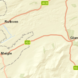 A928, Forfar, Angus DD8, UK Street Map